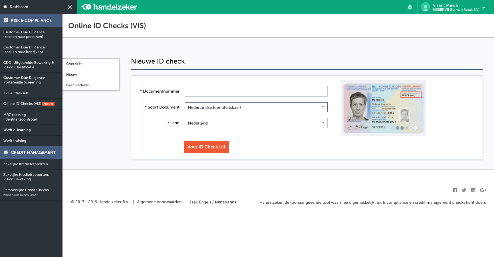 Online ID Checks (VIS)